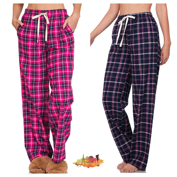 Comfy Plaid Lounge Pockets With Pockets