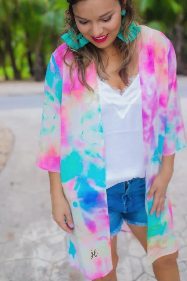 Dreamy State Tie Dye Kimono