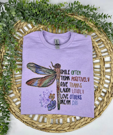 Smile often dragonfly (T-shirt)