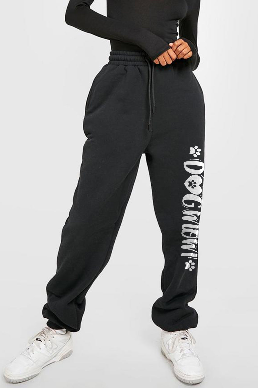 black sweatpants