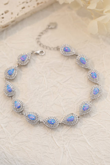 925 Sterling Silver Opal Bracelet - Shop women apparel, Jewelry, bath & beauty products online - Arwen's Boutique