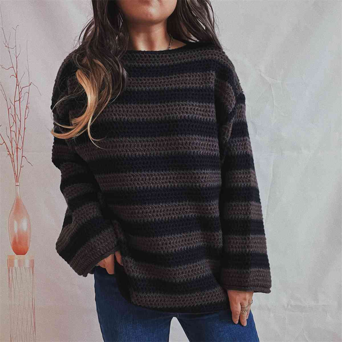 oversized knit sweater