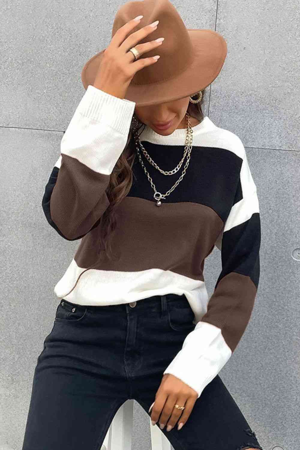 cotton long sleeve sweaters