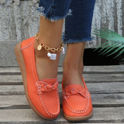 Weave Wedge Heeled Loafers - 5 Colors