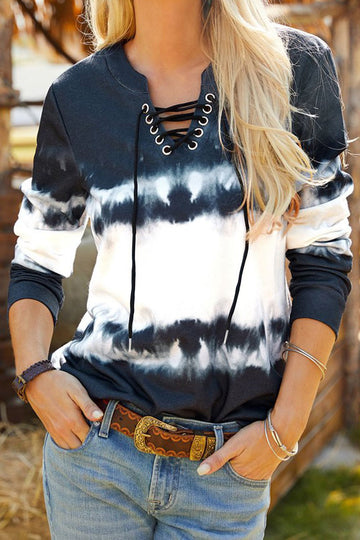 In The Moment Lace-Up Sweatshirt