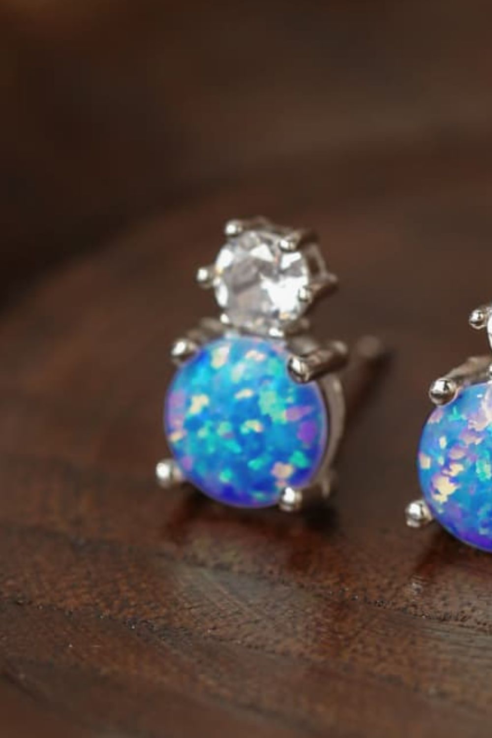 4-Prong Opal Stud Earrings - Shop women apparel, Jewelry, bath & beauty products online - Arwen's Boutique