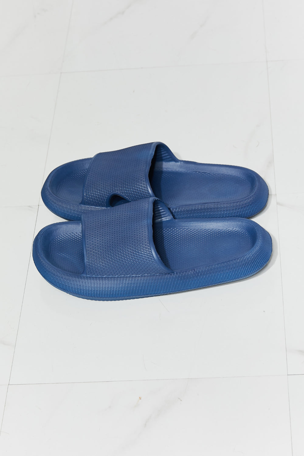 MMShoes Arms Around Me Open Toe Slide in Navy - Shop women apparel, Jewelry, bath & beauty products online - Arwen's Boutique