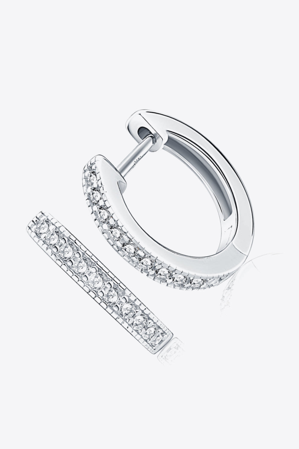 Inlaid Moissanite Hoop Earrings - Shop women apparel, Jewelry, bath & beauty products online - Arwen's Boutique