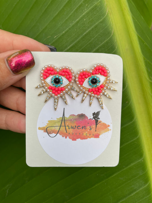 Heart Eye Stud - Shop women apparel, Jewelry, bath & beauty products online - Arwen's Boutique