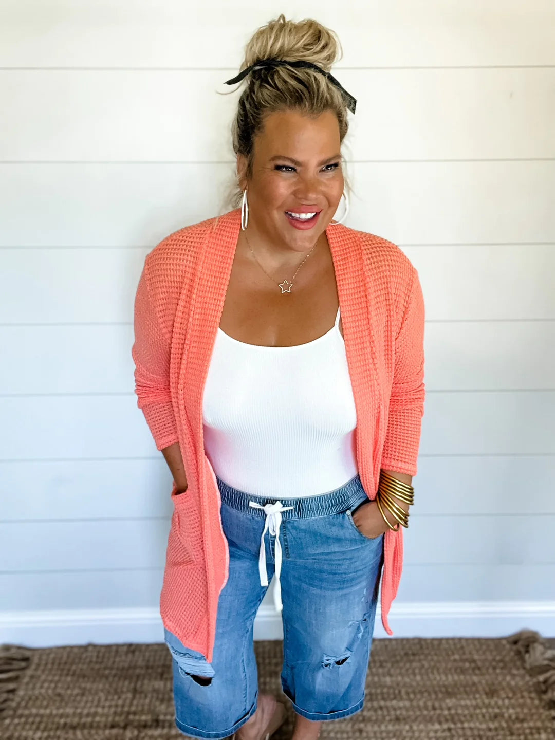 Summer Lola Cardigans- 5 COLORS- White, Green, Yellow, Coral, Aqua - Shop women apparel, Jewelry, bath & beauty products online - Arwen's Boutique