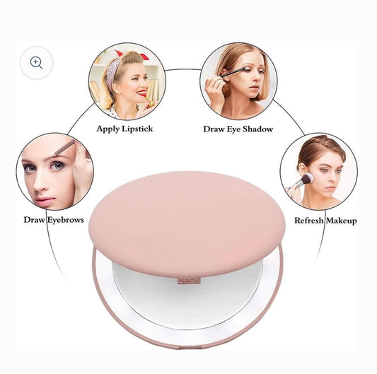 Compact LED Cosmetic Mirror - Shop women apparel, Jewelry, bath & beauty products online - Arwen's Boutique