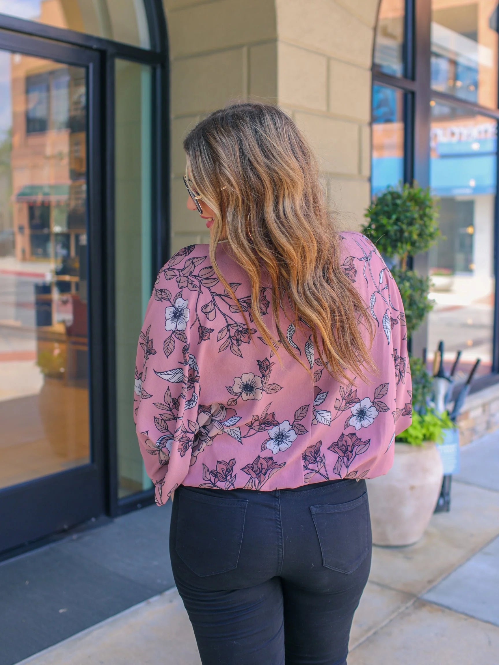 Rose Floral Dolman Top - Shop women apparel, Jewelry, bath & beauty products online - Arwen's Boutique