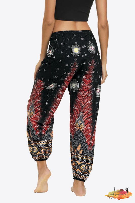 Printed Smocked Pants - Shop women apparel, Jewelry, bath & beauty products online - Arwen's Boutique
