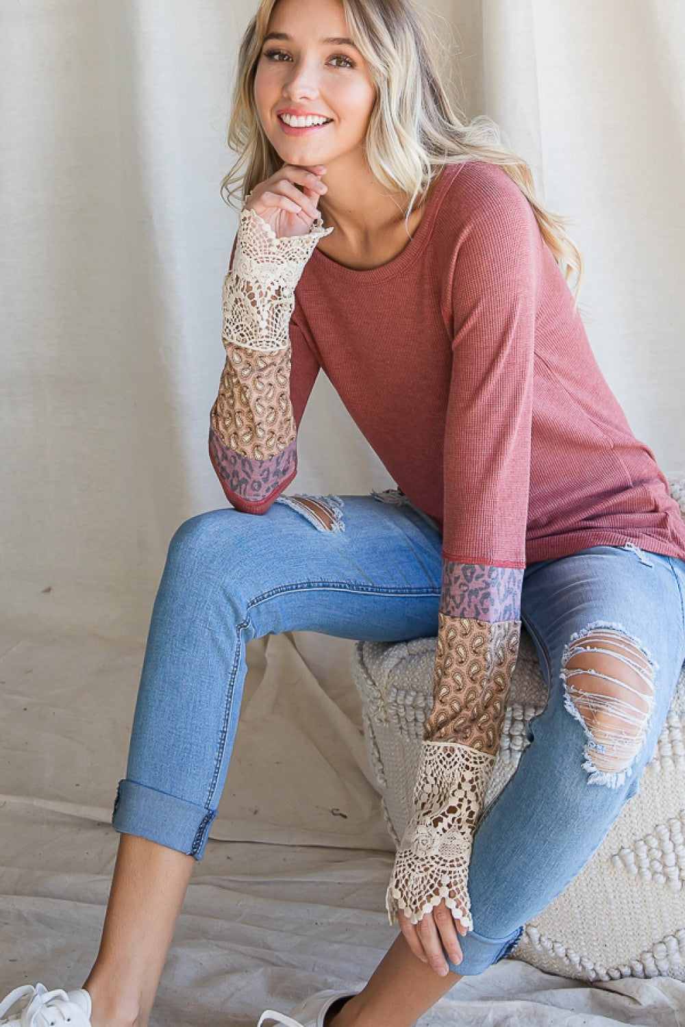 Lace Long Sleeve - Shop women apparel, Jewelry, bath & beauty products online - Arwen's Boutique