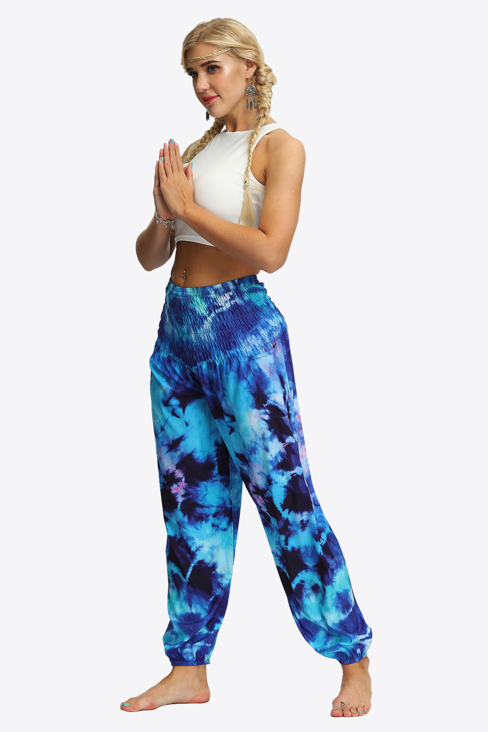 Tie-Dye Smocked Joggers - Shop women apparel, Jewelry, bath & beauty products online - Arwen's Boutique