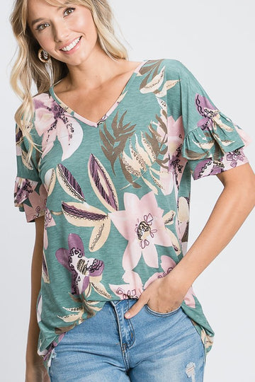 Floral Blouse - Shop women apparel, Jewelry, bath & beauty products online - Arwen's Boutique