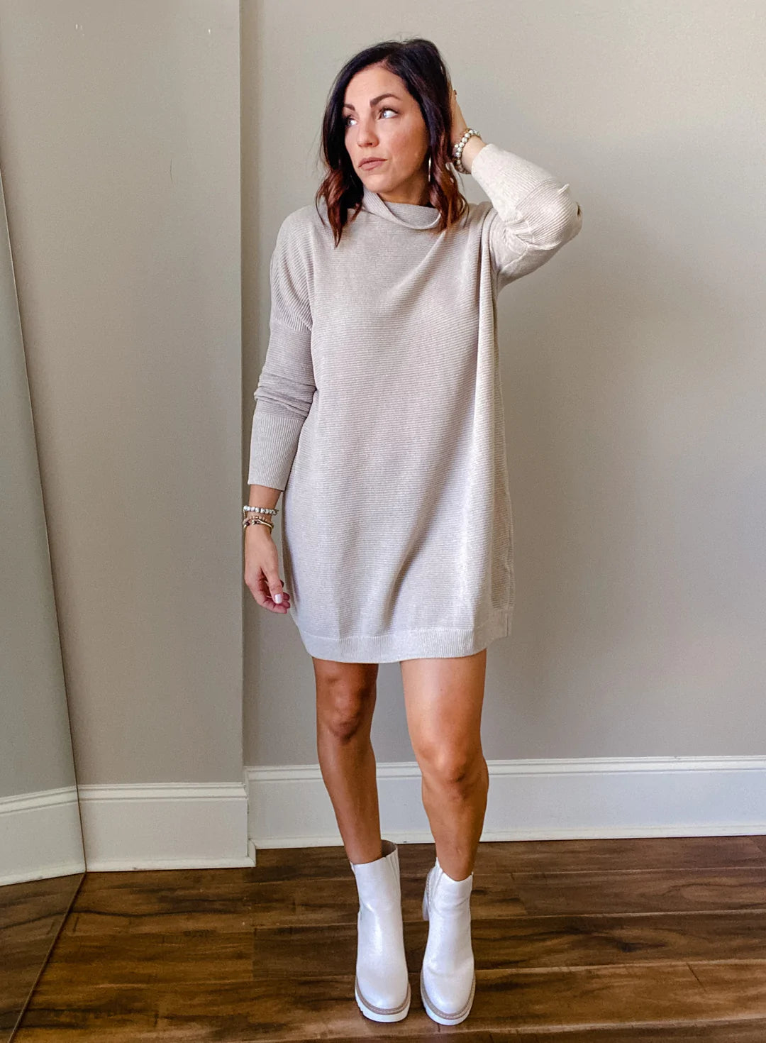 Slouchy Tunic Sweater Dress - Shop women apparel, Jewelry, bath & beauty products online - Arwen's Boutique