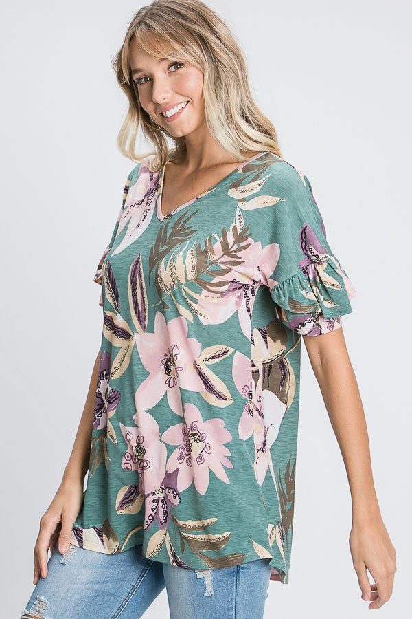 Floral Blouse - Shop women apparel, Jewelry, bath & beauty products online - Arwen's Boutique