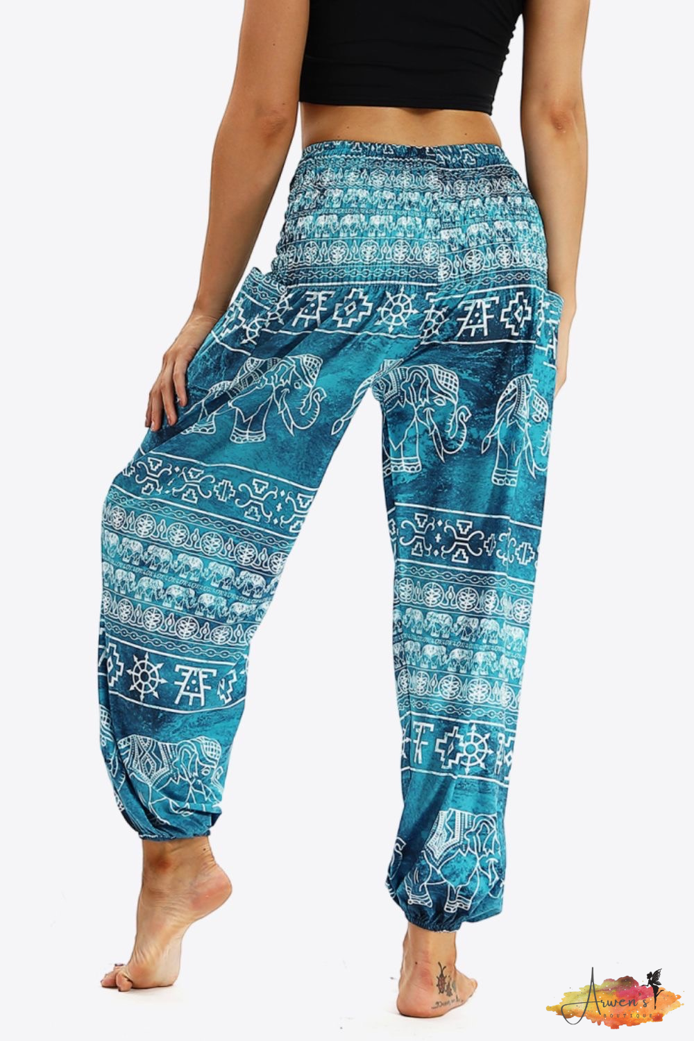 Elephant Print Pocket Joggers - Shop women apparel, Jewelry, bath & beauty products online - Arwen's Boutique