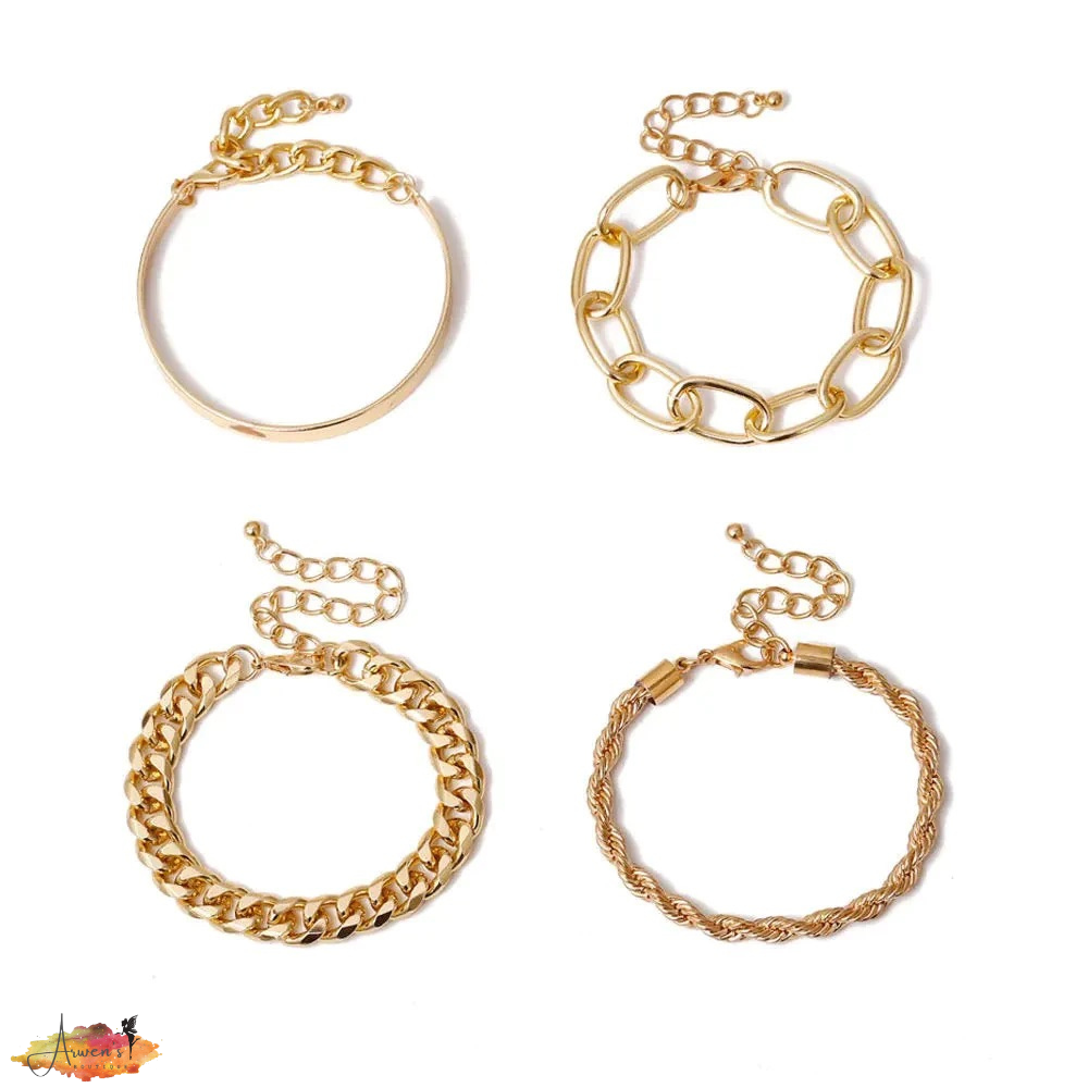 Chain Bracelet Stack - Shop women apparel, Jewelry, bath & beauty products online - Arwen's Boutique