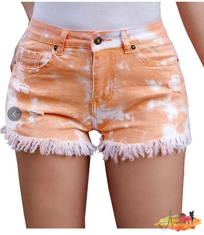 Tie Dye Shorts- Pink, Blue, Orange - Shop women apparel, Jewelry, bath & beauty products online - Arwen's Boutique