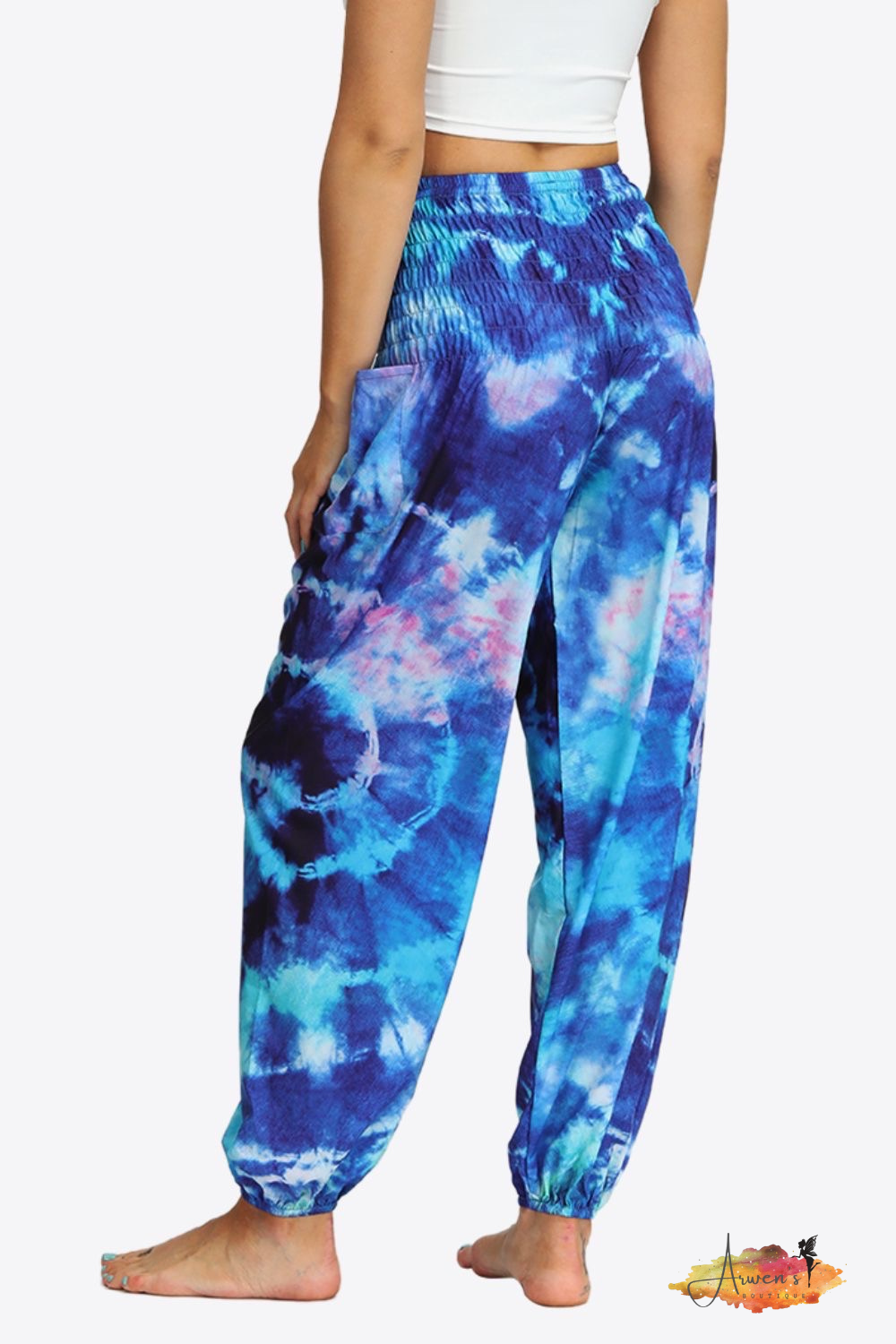 Tie-Dye Smocked Joggers - Shop women apparel, Jewelry, bath & beauty products online - Arwen's Boutique