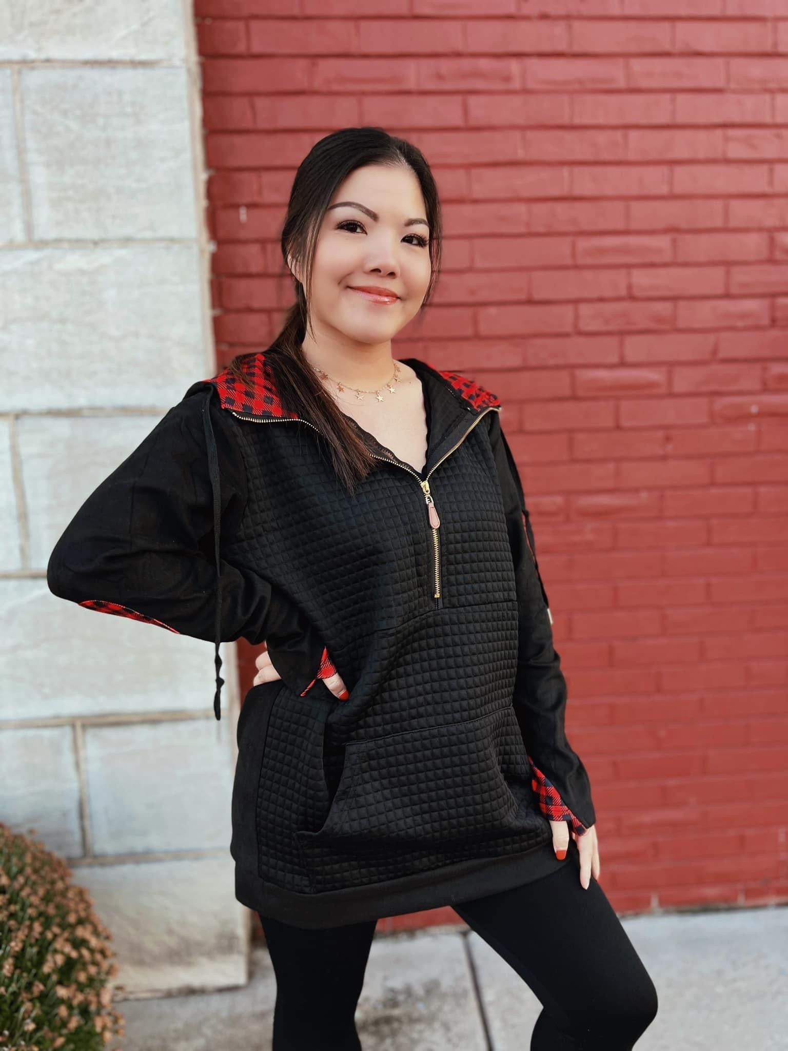 Buffalo Plaid Hoodie - Shop women apparel, Jewelry, bath & beauty products online - Arwen's Boutique