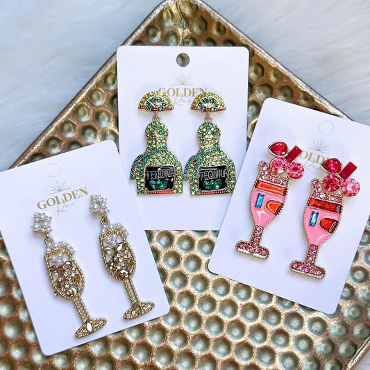 Champagne Pearl Earrings - Shop women apparel, Jewelry, bath & beauty products online - Arwen's Boutique