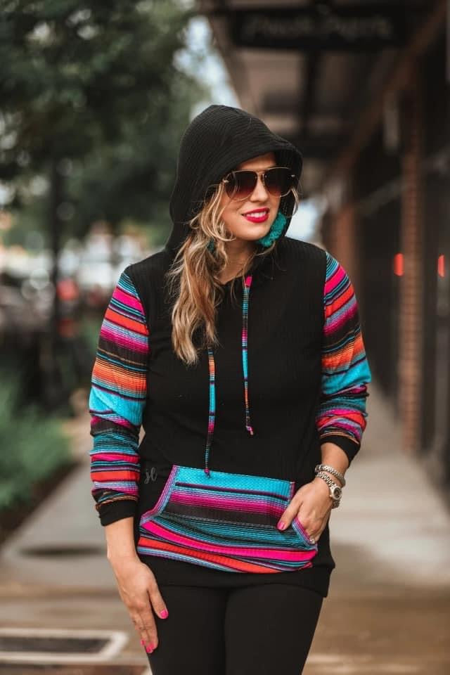 Ranch Royalty Serape Hoodie - Shop women apparel, Jewelry, bath & beauty products online - Arwen's Boutique