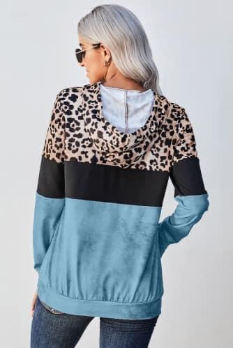 Leopard Kangaroo Pocket Hoodie - Shop women apparel, Jewelry, bath & beauty products online - Arwen's Boutique